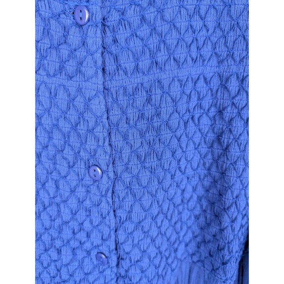 Vermont Country Store Royal Blue Textured Maxi Dress M - Picture 4 of 6